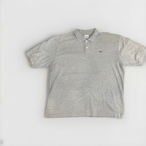 Lacoste Polo Shirt Mens Size 8 (3XL)‎ Tan Beige Stripe 100% Cotton Regular Fit